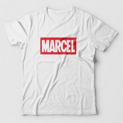 MARCEL- tee shirts humour parodie logo MARVEL