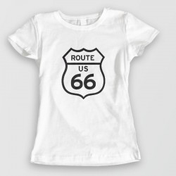 Tee shirt biker - route us 66