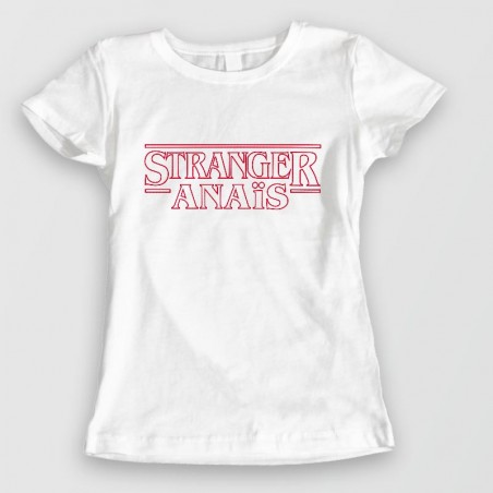 Tee shirt Stranger Things personnalisé avec votre prénom