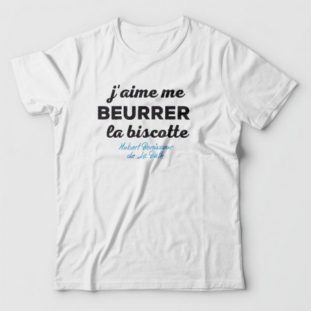 T-shirts OSS 117 - j'aime me beurrer la biscotte