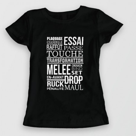 t-shirt Les mots du Rugby t-shirt Les mots du Rugby