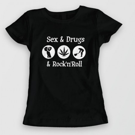 SEX and DRUGS and ROCK'N ROLL - tee shirt rocker