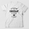 tee shirt humour - chocolat tee shirt humour - chocolat