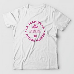 tshirt personnalisable - TEAM de la future mariée - EVJF