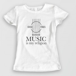 Music is my religion - tshirt