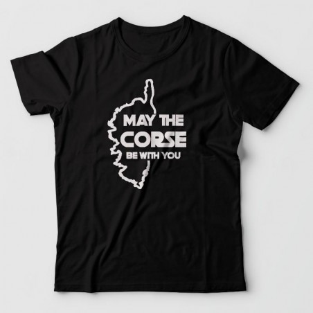 MAY THE CORSE BE WITH YOU - tshirt imprimé humour corse