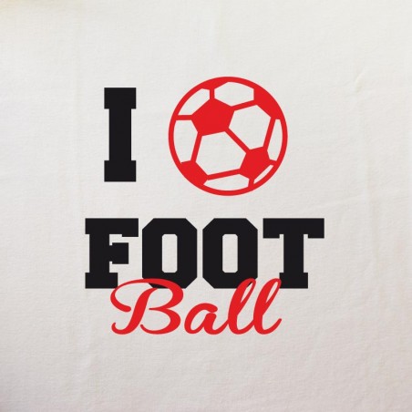 I love Football - tee shirt sport