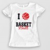 tee shirt imprimé sport - I love basket tee shirt imprimé sport - I love basket