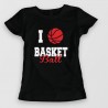 tee shirt imprimé sport - I love basket tee shirt imprimé sport - I love basket