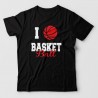 tee shirt imprimé sport - I love basket tee shirt imprimé sport - I love basket